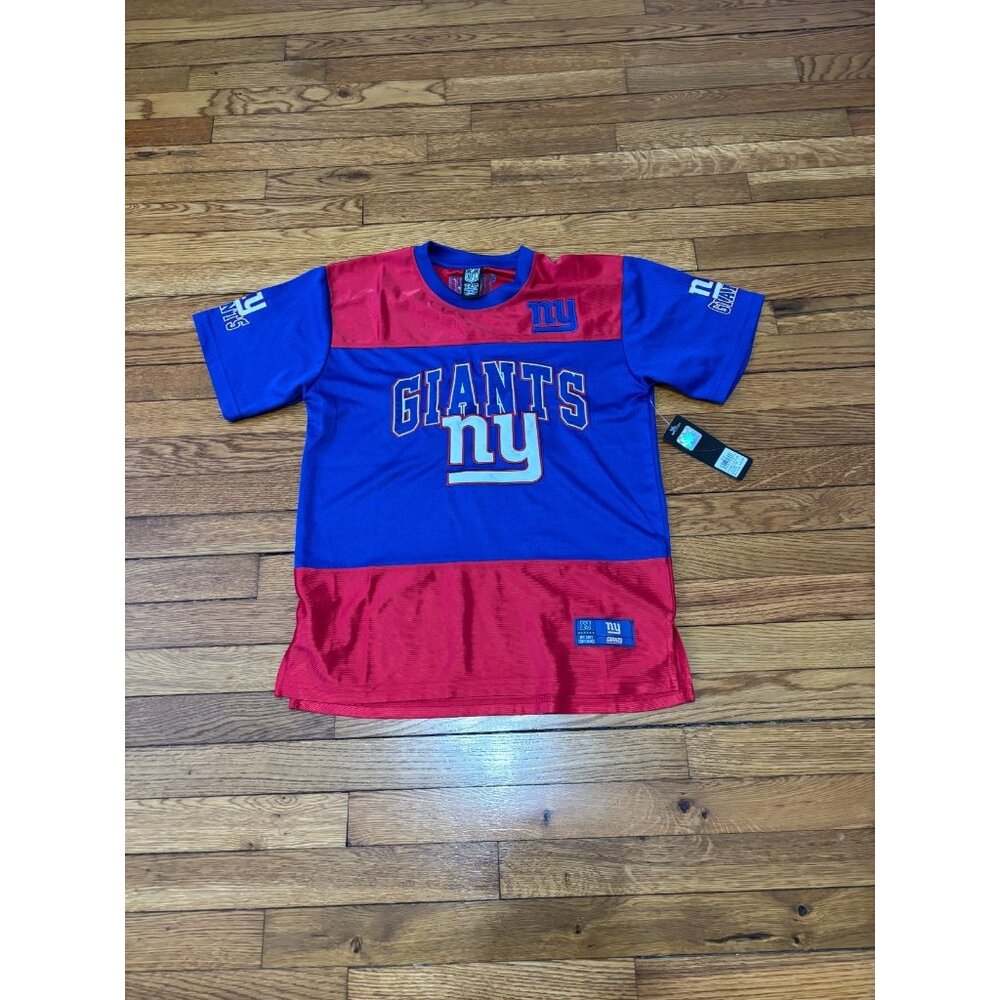 NFL Team Apparel Boys New York Giants Jersey Shirt Size XL 18-20 Embroidered NWT